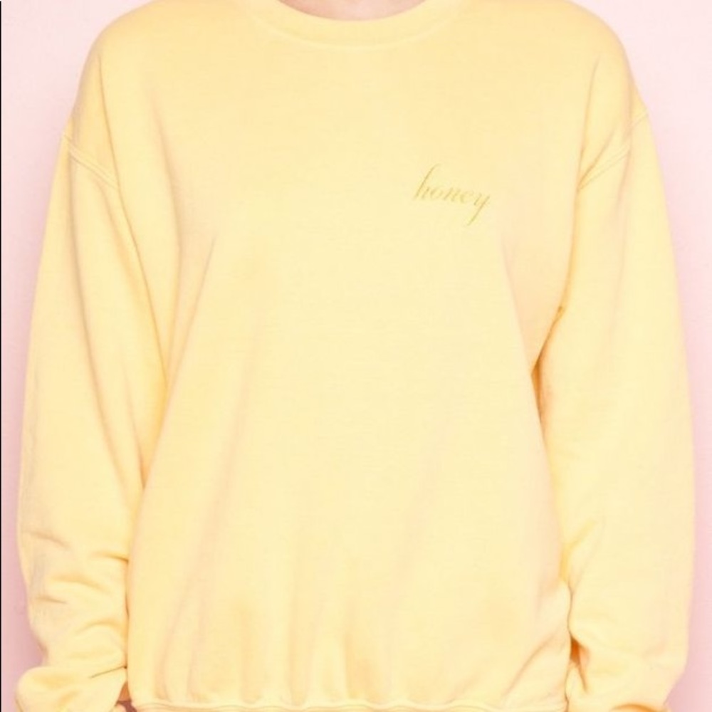 Brandy Melville Honey Crewneck